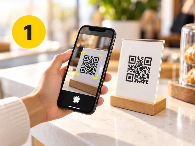 Tu cliente se registra escaneando el código QR